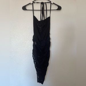 SHEIN Black Backless Bodysuit